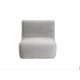 thumbnail image 2 of Sofa Komodo 1 Cuerpo Felpa Gris, 2 of 5