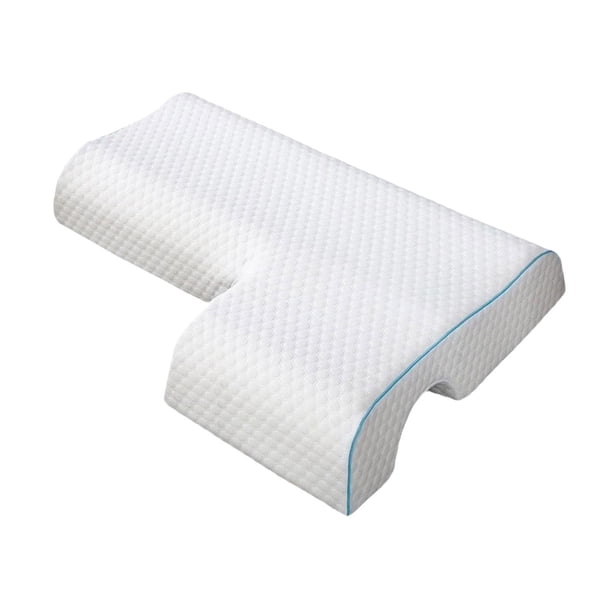 Almohada para almohadas de combinación de parejas con funda de almohada extraíble almohada de almohada de almohada de espuma para la almohada para el Azul a la izquierda