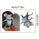 thumbnail image 1 of 1 Sheet Mice 3D Wall Stickers, Wall Art Stickers For Living Room Bedroom Decor Kitchen Wall Decal Wall Corner Stickers Romantic Creative Wall Stickers Funny Cute Cartoon Mouse Cave Wall Stickers, 1 of 2