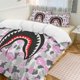 thumbnail image 1 of White Pink Bape Shake Camo Comforter Set Soft 3 Pcs Twin Bedding Sets Thicken for All Season, 1 of 5