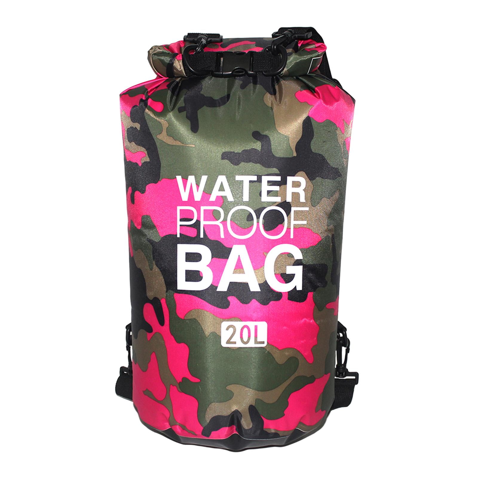 Magideal - Bolsa Seca Impermeable, Equipo De Bolsillo De Bolsa Seca, Mochila Flotante Superior Enrollable Seca Para Hombros, Bolsa Seca Portátil Para , 20l