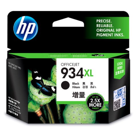 Cartucho De Tinta Hp 934Xl 1000 Páginas Negro