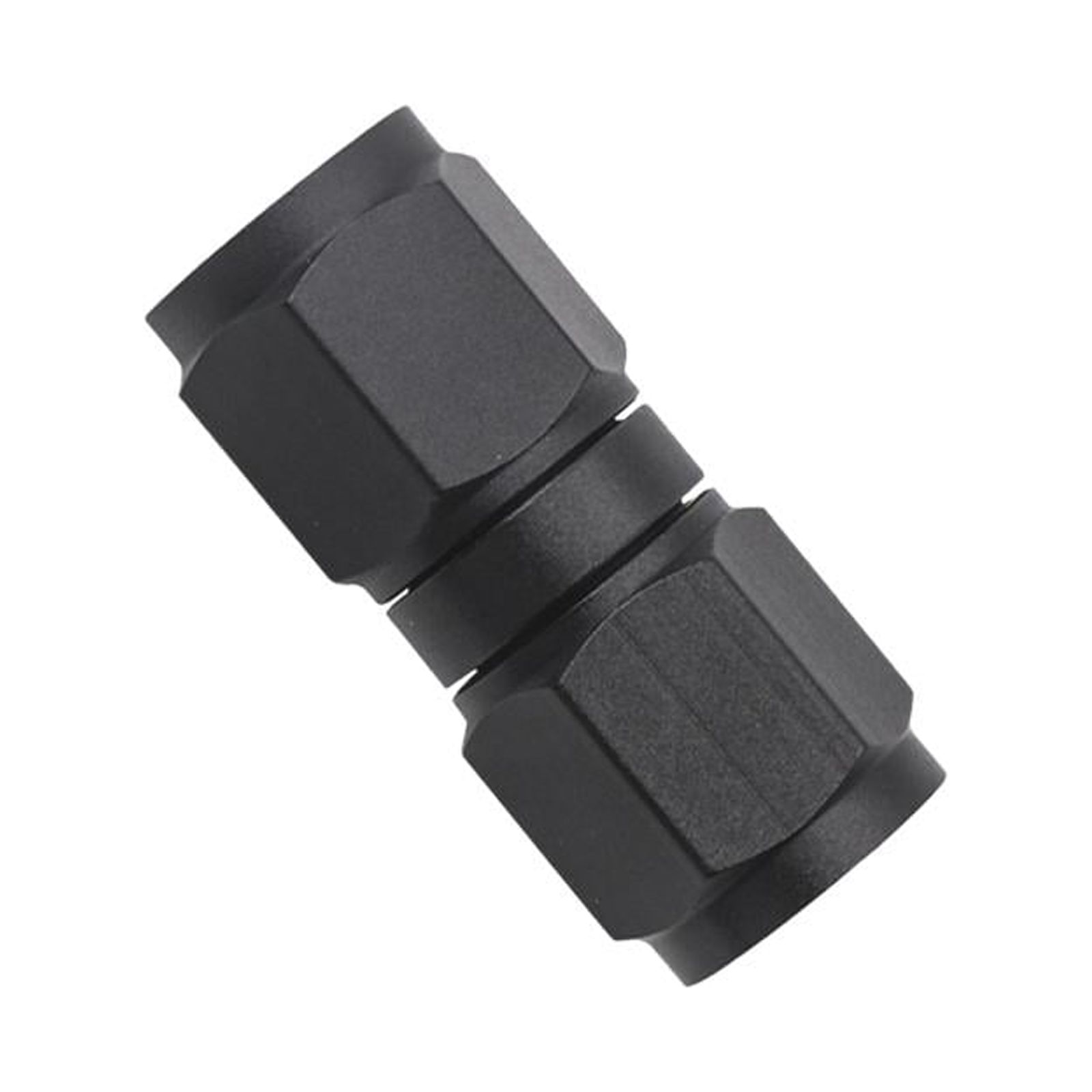 Magideal - Acoplador Giratorio Recto Hembra, Adaptador De Conexión De Línea De Combustible De Manguera De Acoplamiento Negro Anodizado Instalación Fácil An10