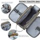 thumbnail image 3 of Neceser Elviros grande 30,5 × 17,5 × 16,5 cm gris de cuero PU para hombre, 3 of 9