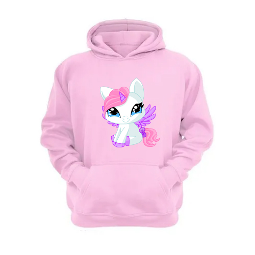 Genérico - Polerón Canguro Mi Pequeño Pony Rosa Talla S Unisex