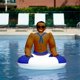 thumbnail image 2 of Flotador inflable para piscina NPW Drinking Buddies Rodeo Cowboy, 2 of 4