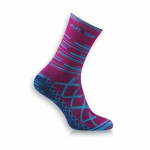 Calcetines Funstep Ciclismo Rosado/Azul Medios M ( 36-39)