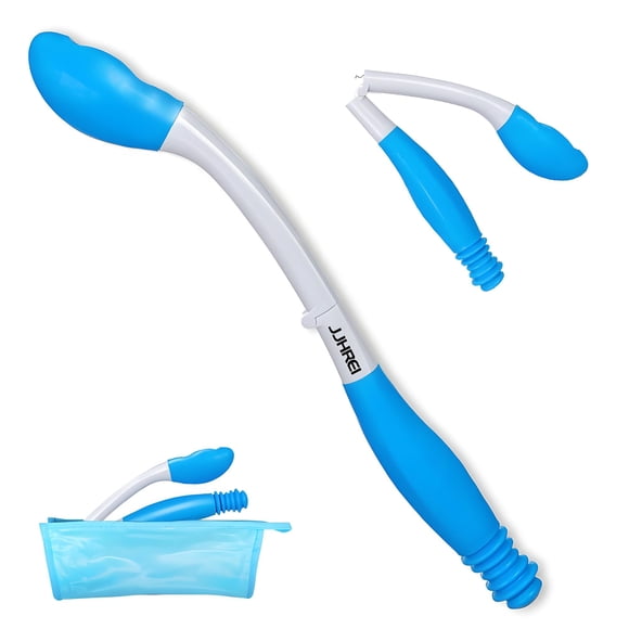 Toilet Aid Tool JJHREI, cómodo limpiaparabrisas plegable y de largo alcance