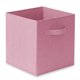 thumbnail image 2 of Cubos de almacenamiento Casafield de tela plegables con forma de cubo 6, color rosa claro, 2 of 9