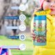 thumbnail image 5 of Harvey Beaks Botella de Agua con Tapa Pop Top de Un Toque, Acero Inoxidable, a Prueba de Fugas, para Deportes, Botella Infantil azul 12 oz, 5 of 6