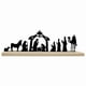 thumbnail image 1 of Nacimiento De Metal Con Base De Madera Para Repisa De Chimenea, Decoración Navideña, 1 of 5