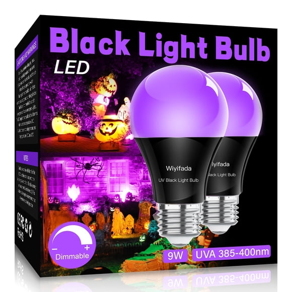 Bombilla Wiyifada A19 9W Luz Negra UV 120V E26