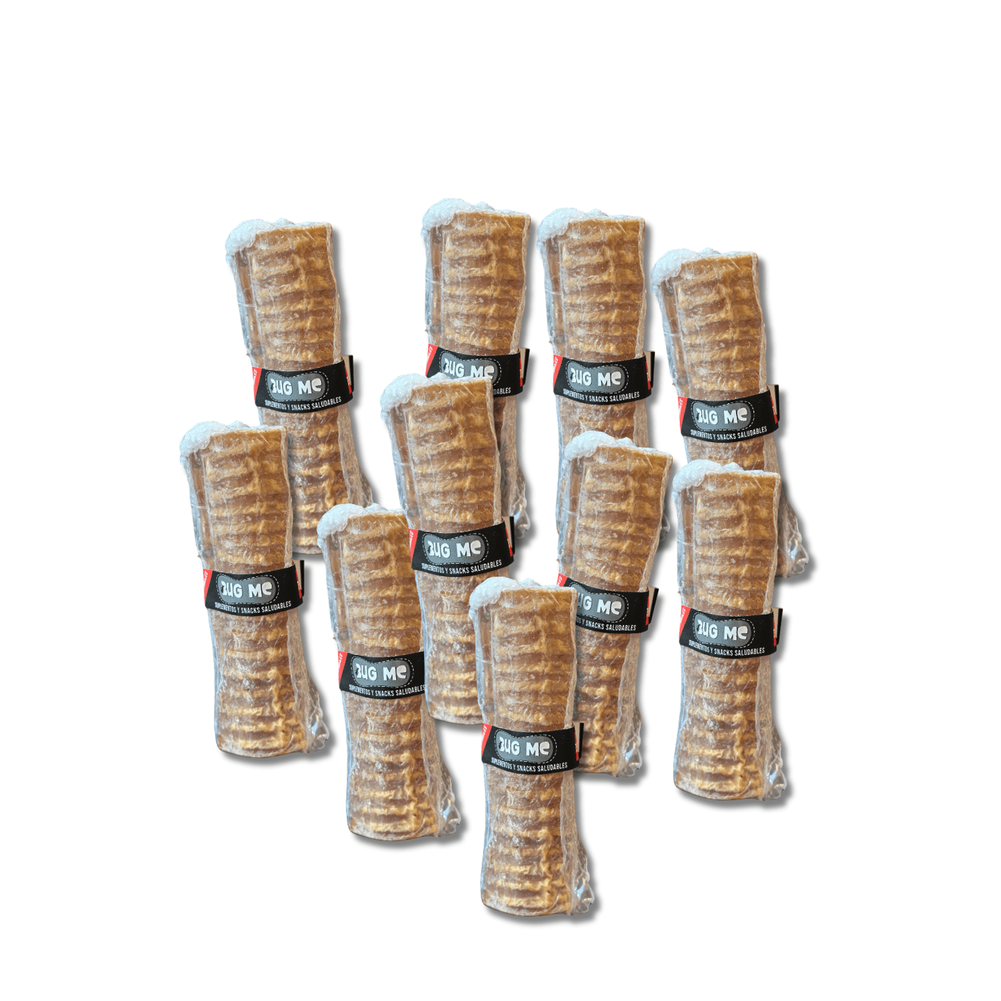 Pack 10x Tráquea Vacuno 15 Cm Snack Masticable Bug Me Perros