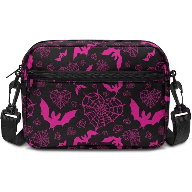 Bolso bandolera pequeño hombro mujer Halloween Navidad cámara mano monedero cremallera bolsillo móvil