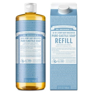 Jabón Líquido Dr. Bronner'S Pure-Castile Baby Sin Perfume 946Ml