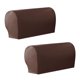 thumbnail image 3 of 1 Par De Fundas De Reposabrazos De Sofá Elástico Para Sillón, Protector De Muebles, Rojo Vino, 3 of 5