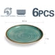 thumbnail image 5 of Juego de platos llanos ONEMORE Ceramic, 8,5 pulgadas, porcelana verde azulado, x6, 5 of 8