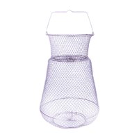 Magideal - Cesta De Alambre Para Peces, Cesta De Metal Para Peces, Retráctil, Portátil, Cómoda, Duradera, Fácil De Usar, Red De Pesca, Jaula Para Red De Pesca 30Cmx47Cm