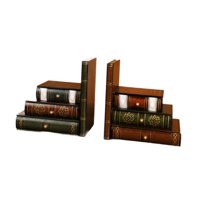 Bothyi - 2 Piezas De Adornos De Libros Falsos, Sujetalibros, Soportes Para Libros Para Biblioteca, Mesa De Café, Estudio, Alto Y Delgado