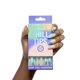 thumbnail image 1 of Uñas postizas Chillhouse Chill Tips – 30 piezas, forma almendra, colores turquesa, melocotón y azul marino con pedrería, 1 of 8