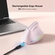 thumbnail image 4 of Ratón KYSONA 57°, ergonómico, inalámbrico, recargable, rosa, 4 of 6