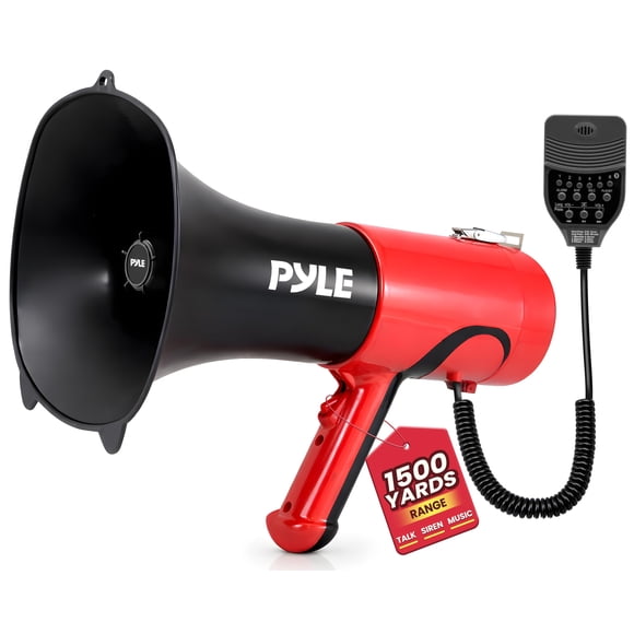 Megáfono Pyle Bluetooth 100 W con Cambiador de Voz y Alcance de 1,37 km