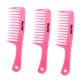 thumbnail image 1 of 3 Unids / set Salón de peluquería Mango antiestático Peine de dientes anchos Rosa, 1 of 5