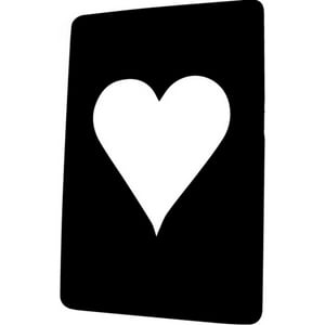 Rienda Libre Graphics - Decomural Heart Card Card Games Pack Ws-33102