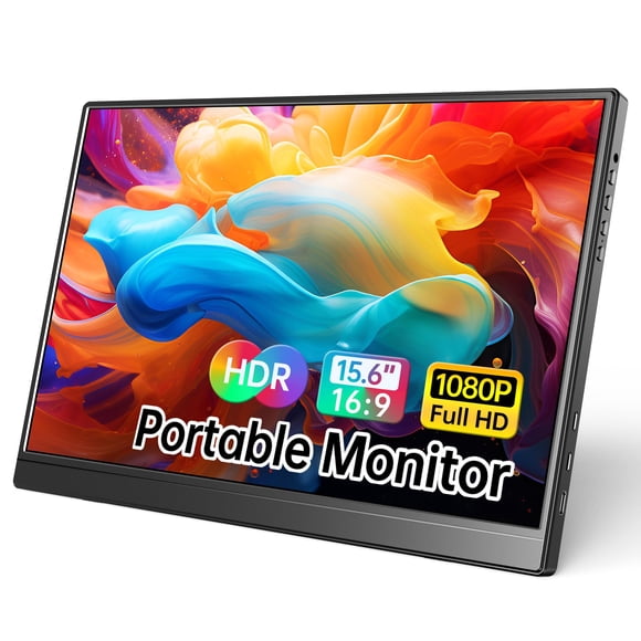 Monitor portátil WCV 15.6" 1080P USB-C HDMI ultradelgado