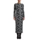 thumbnail image 1 of Vestido Maxi Floral de Malla Transparente Ajustado de Manga Larga Ajuste Ceñido Vintage para Fiesta Nocturna de Club para Mujer INSPIRE CHIC Pequeño Gris, 1 of 5