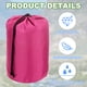 thumbnail image 3 of Uxcell Bolsa de Almacenamiento, Saco de Almacenamiento Impermeable para Exteriores, Bolsas Portátiles con Cordón para Camping, Senderismo, Viaje, Rojo Rosa 5 x 10 Pulgadas, 3 of 7