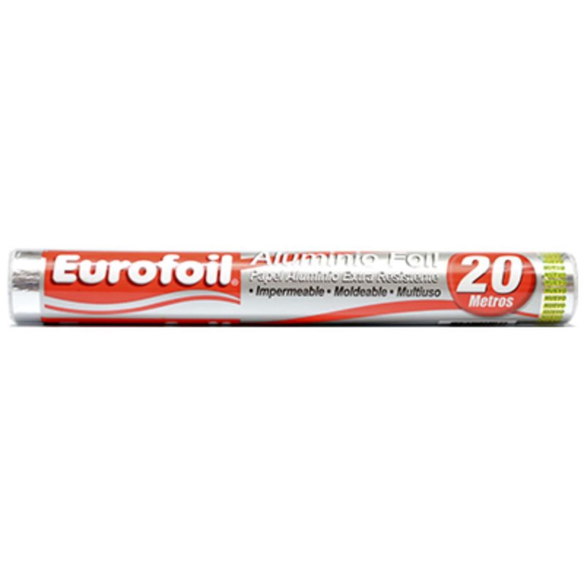 Papel Aluminio 20 Metros Sin Corte 20 Metros Eurofoil