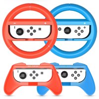 Accesorios Aaronmei Game Wheel Controlador Para Nintendo Switch Y Switch Oled Paquete De 4 Rojo Azul