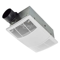 Broan-Nutone - Calentador De Ventilador De Escape De Baño Con Luz Led De 80 Cfm, Color Marrón Nutone