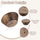 thumbnail image 3 of Uxcell 6 Paquete de Tiradores Redondos de Madera para Cajones, Diámetro de 1 3/4" Cabeza Plana Tiradores de Madera con Tornillos para Muebles Cajón Tocador Armario, Nogal, 3 of 6