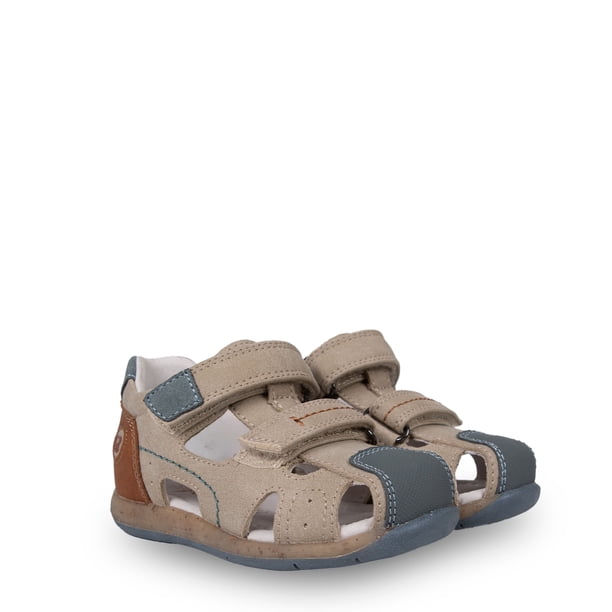 Sandalia Bebé Niño Cerrada Doble Velcro Beige Pillin