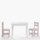 thumbnail image 1 of Pack Kids 1 Mesa 2 Sillas Olivia Blanco/Rosado, 1 of 10