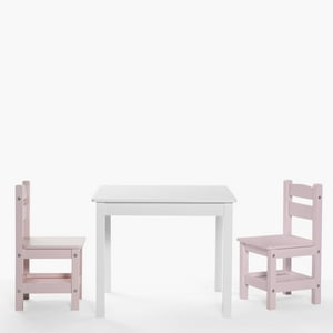 Form Design - Pack Kids 1 Mesa 2 Sillas Olivia Blanco/Rosado
