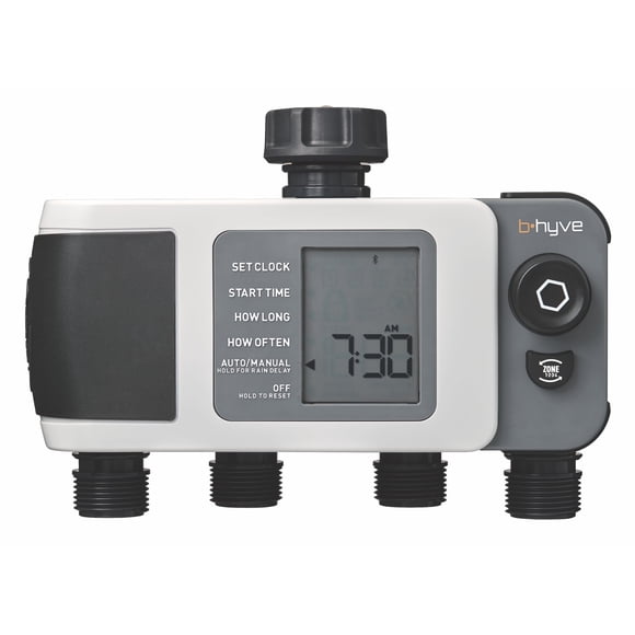 Manguera inteligente Timer Orbit B-hyve XD de 4 puertos a prueba de agua