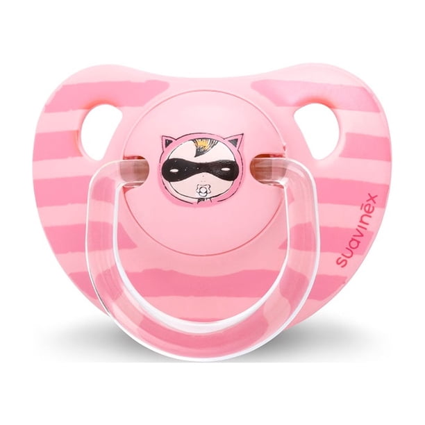 Chupete Anatomico Latex +6m Mapache Rosa