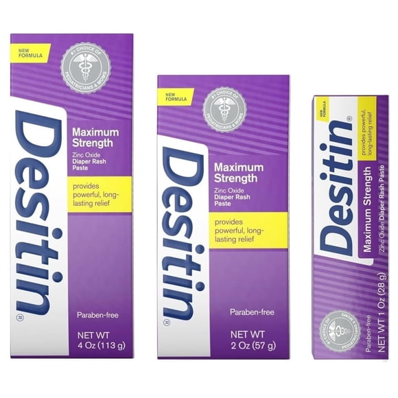 Pasta para dermatitis del pañal Desitin Maximum Strength, 118 ml, 59 ml, 29 ml