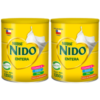 Leche En Polvo Nido® Entera Tarro 1350G Pack X2