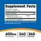 thumbnail image 2 of Suplemento Nutricost Fadogia Agrestis 600 mg 240 cápsulas, 2 of 3