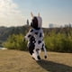thumbnail image 2 of Disfraz inflable de vaca Arokibui para mujer, talla adulta, 2 of 3
