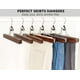thumbnail image 5 of Colgadores para pantalones Amber Home Wooden, paquete de 10 unidades, madera de nogal, 5 of 7