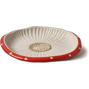 Veat00L - Plato De Ensalada De Champiñones, Platos De Cerámica De Seguridad Para Postre, Lindos Platos De Cena, Postre, Plato, Pastel Y Mucho Más