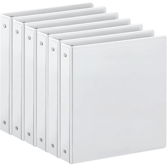 Carpeta Anillada SUIN 3 Anillos 1 Pulgada Blanca 6 Pack