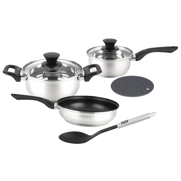 Bateria cocina bali 9 piezas Acero