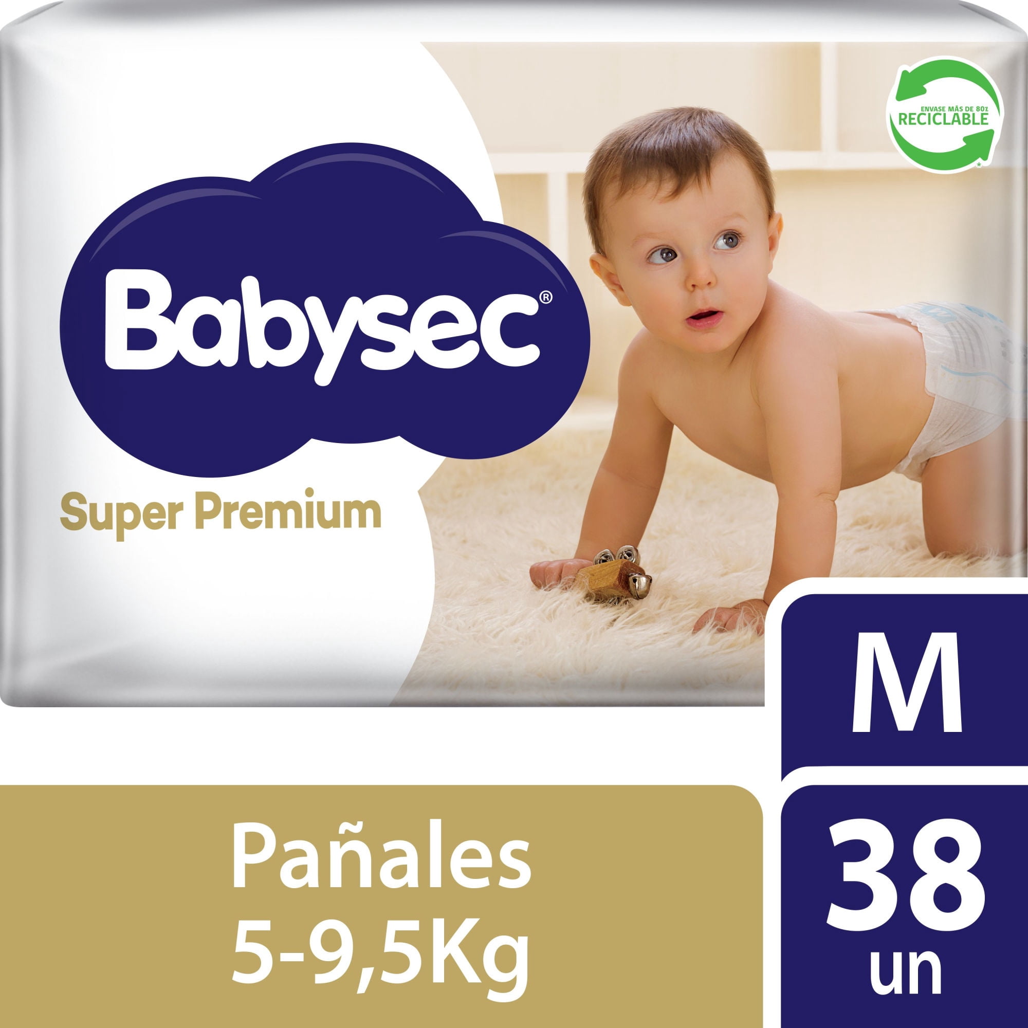Pañales Babysec Bebé Súper Premium M