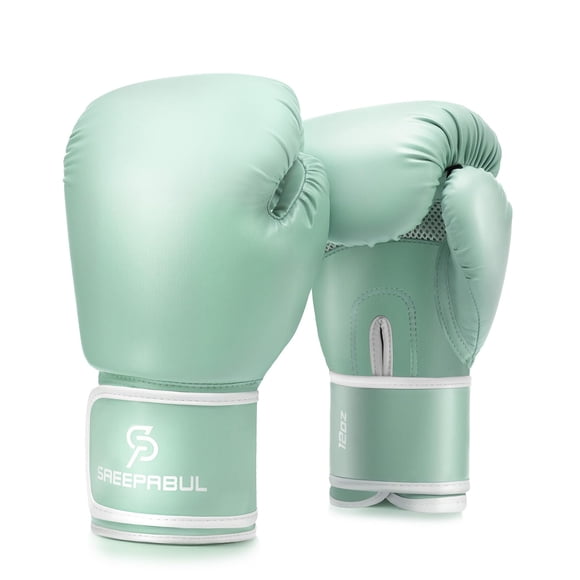 Guantes de Boxeo SAEEPABUL 12 oz Verde para Kickboxing
